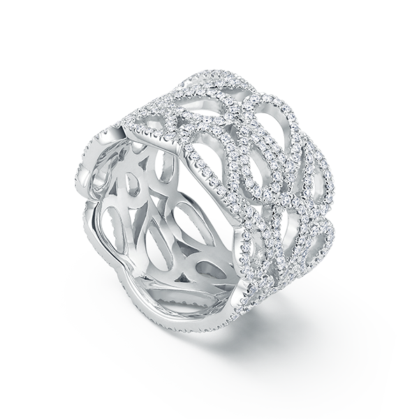 Ring, white gold - Lacrima