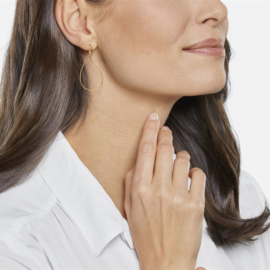 Ear studs, yellow gold - Lacrima - Image 2